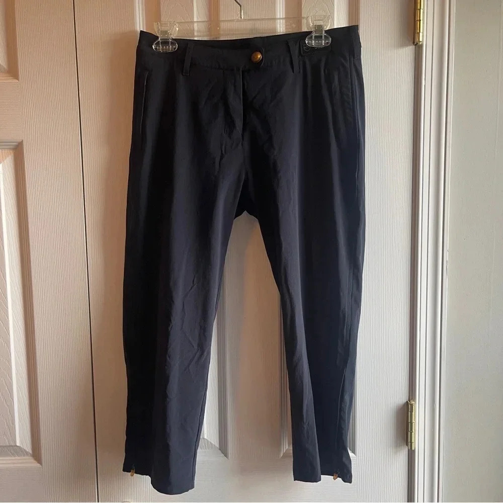 Bally Golf Navy Cropped Golf Pants Size 8 Women’s Swiss Golf Technology